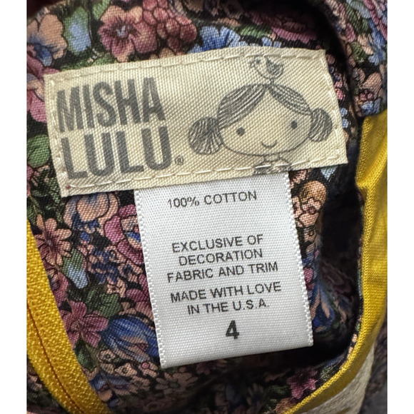 Misha Lulu Floral Dress featuring and Chick Print on the front Size 4T - Picture 5 of 6